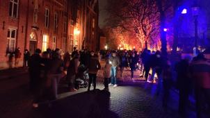 <p>Die Innenstadt von Brügge war am Samstagabend gut besucht.</p>