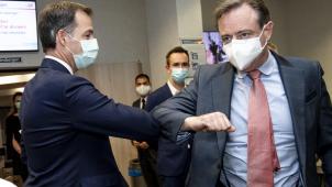 <p>Premier Alexander De Croo (l.) un N-VA-Chef Bart De Wever.</p>