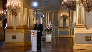 <p>Beim diesjährigen Neujahrsempfang für die hohen Amtsträger des Landes musste König Philippe seine Ansprache im leeren Thronsaal halten.</p>