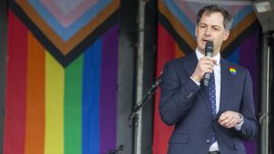 <p>Premierminister Alexander De Croo nahm am Samstag an einer Demo gegen Hass teil.</p>