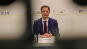 <p>Premier Alexander De Croo nach dem jüngsten Konzertierungsausschuss vom 5. März</p>
