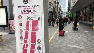 <p>Die rue Neuve in Brüssel am Freitagnachmittag.</p>