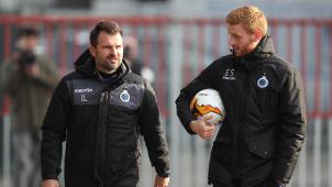 <p>Edward Still (rechts) neben Ivan Leko bei Club Brügge.</p>