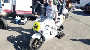 <p>Kevin Kaut-Bruno Weynand (v.l.) beim Testtag in Spa-Francorchamps.</p>