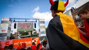 <p>„Public Viewing“ bei der WM 2018.</p>