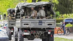 <p>Militäreinsatz im Nationalpark Hoge Kempen in der Provinz Limburg.</p>