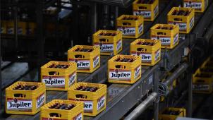 <p>Bierproduktion von AB InBev am Standort Jupille bei Lüttich</p>