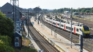 <p>Ein Blick auf den Bahnhof von Libramont</p>