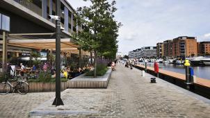 <p>Am „Blauen Boulevard“ ist in Hasselt ein trendiges Wohn- und Einkaufsviertel entstanden.</p>