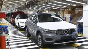 <p>Die ersten Volvo C40 laufen vom Band.</p>