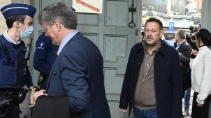 <p>Bart De Pauw bei seiner Ankunft am Mittwochmorgen am Gericht in Mecheln</p>