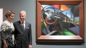 <p>König Philippe und Königin Mathilde besuchten am Donnerstag die Ausstellung in den Museen der Schönen Künste zur Eröffnung von Europalia.</p>