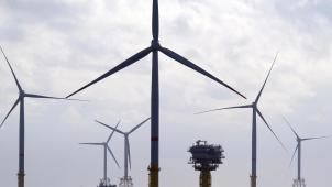 <p>Belgischer Windpark mit Offshore-Plattform vor der Nordseeküste. Die Kapazität soll bis 2030 verdreifacht werden.</p>