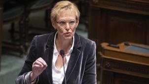 <p>Föderalministerin Karine Lalieux</p>