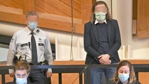 <p>Der Angeklagte Steve Bakelmans während der Prozesseröffnung vor dem Gericht von Antwerpen am Montag.</p>