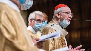 <p>Jozef De Kesel bei seiner Predigt in Mecheln</p>