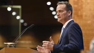 <p>Ministerpräsident Oliver Paasch</p>