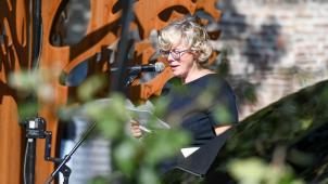 <p>Veerle Heeren im September 2020 bei einer Gedenkfeier in Sint-Truiden</p>
