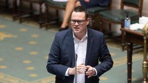 <p>PTB’s Vorsitzender Raoul Hedebouw</p>