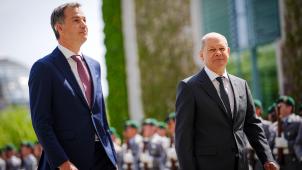 <p>Haben sich am Dienstagmittag getroffen: Olaf Scholz und Alexander De Croo.</p>