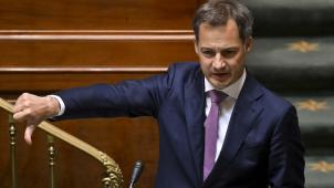 <p>Premier De Croo am Donnerstag in der Kammer.</p>