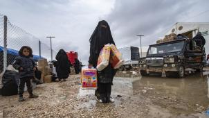 <p>Das von Kurden geführte Haftlager von Al-Hol in Syrien.</p>