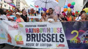 <p>Die „Belgian Pride“ hat am Samstag eltiche Menschen in ihren Bann gezogen.</p>