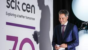 <p>De Croo bei der 70-Jahr-Feier</p>