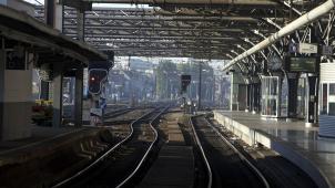 <p>Im Zuge des Streiks rollen deutlich weniger Züge durchs Land als sonst.</p>