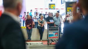 <p>Die Passagiere mussten am Donnerstagmorgen in Brüssel mit längeren Wartezeiten rechnen.</p>