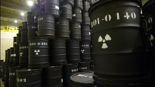<p>Atomabfall in Fässern</p>