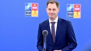 <p>De Croo auf dem NATO-Gipfel in Madrid</p>