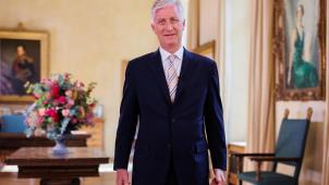 <p>König Philippe bei seiner diesjährigen Ansprache zum Nationalfeiertag.</p>