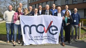 <p>Die beiden ostbelgischen Krankenhäuser gehören zum Netzwerk Move. Die Aufnahme entstand bei der offiziellen Vorstellung des Netzwerks in Verviers.</p>