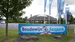 <p>Ein Blick von außen auf den Boudewijn Seapark</p>