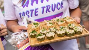 <p>Ein zu 100 Prozent pflanzliches und damit tierfreundliches Vol-au-vent bietet GAIA am Donnerstag im Rahmen der Belgien-Tour in Eupen an.</p>