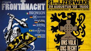 <p>Die Plakat zum Musikfestival „Frontnacht“ (l.) und zur „Ijzerwake“ in Ypern</p>