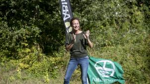 <p>AB InBev’s Nachhaltigkeitsmanagerin Yleni De Neve bei der Präsentation des Projekts am Mitwoch.</p>