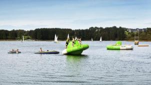 <p>Der Bütgenbacher See zählt zu den beliebten Zielen in Ostbelgien.</p>