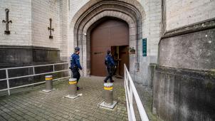 <p>Ein Blick von außen auf das Gefängnis von Saint-Gilles in Brüssel</p>