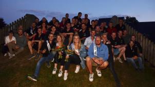 <p>Die Elsenborner ließen ihre neuen Königspaare hochleben.</p>