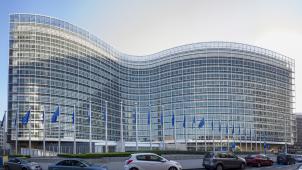 <p>Das Gebäude der Europäischen Kommission in Brüssel.</p>