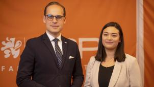 <p>Colin Kraft und Shirin Tjandra</p>