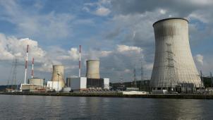 <p>Ein Blick auf das AKW Tihange</p>