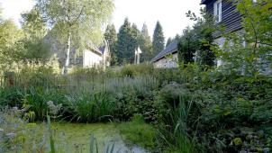 <p>Blick auf das Naturzentrum Ternell und seinen Garten: Im Dezember stehen wieder interessante Angebote auf der Agenda.</p>