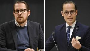 <p>Der Regionalvorsitzende Jérôme Franssen (links) und der Abgeordnete Colin Kraft sind die beiden Kandidaten für die Spitzenkandidatur der PDG-Liste der CSP.</p>