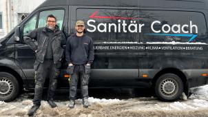 <p>Thierry Heins und Tom Heinrichs bieten umfangreichen Service im Bereich Heizung und Sanitär an.</p>