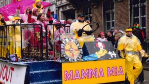 <p>Mamma Mia, die muntere Truppe ist auch bei Regen „Gout te Vout“.</p>