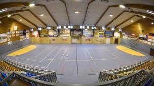 <p>Blick in die große Sporthalle am Stockbergerweg. Alleine für diesen Sportkomplex beliefen sich die Betriebskosten im vergangenen Jahr laut Gemeindekollegium auf mehr als 156.000 Euro.</p>