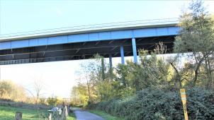 <p>Die Tage der maroden Haarbachtalbrücke sind gezählt: Im Januar 2024 beginnt der Abriss.</p>